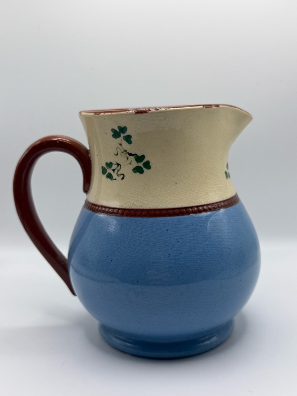 Carragaline Pottery County Cork Ireland 1940's Souvenir Ware Small Creamer Jug